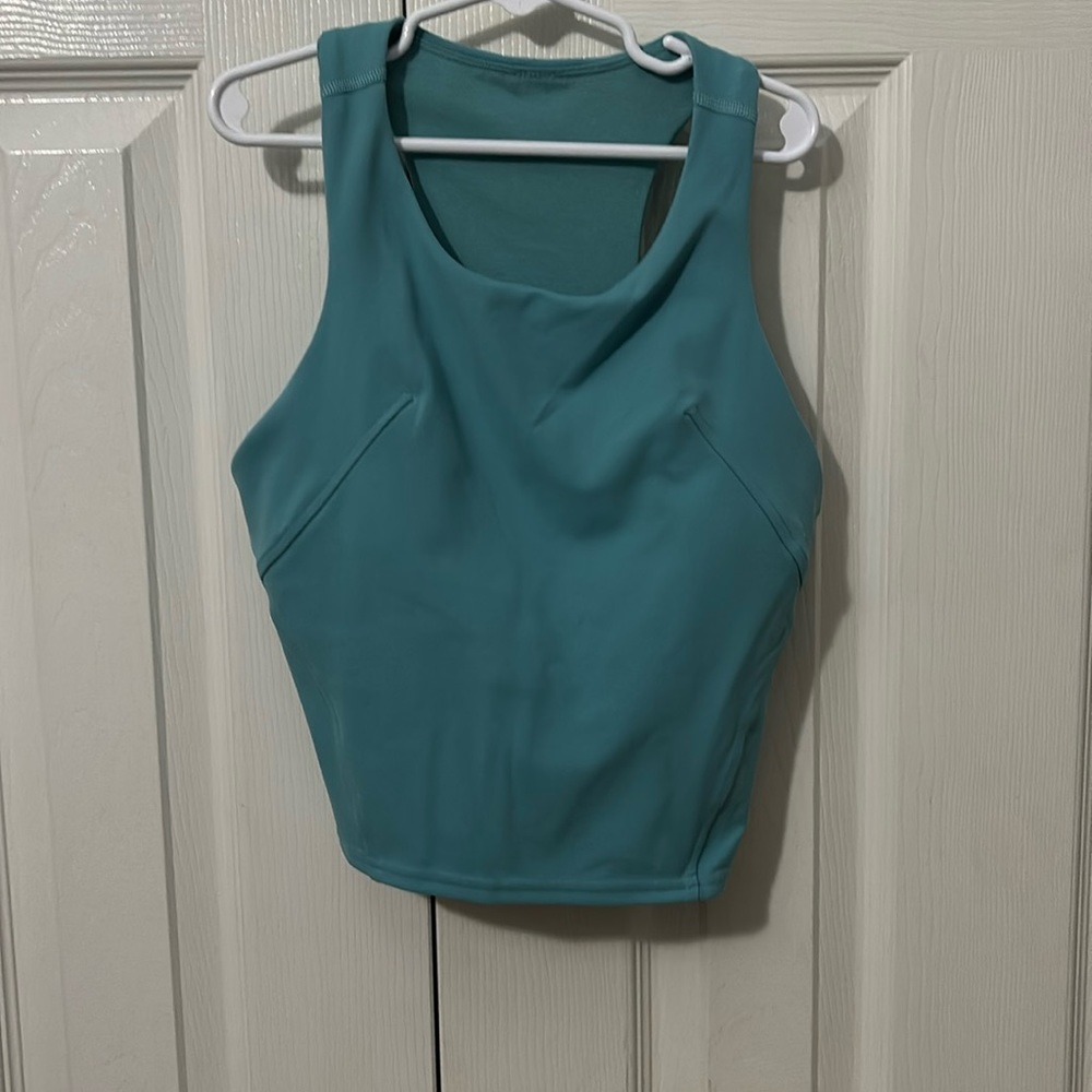 Teal Lululemon High-neck align tank